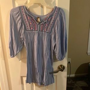 Lilac embroidered dress